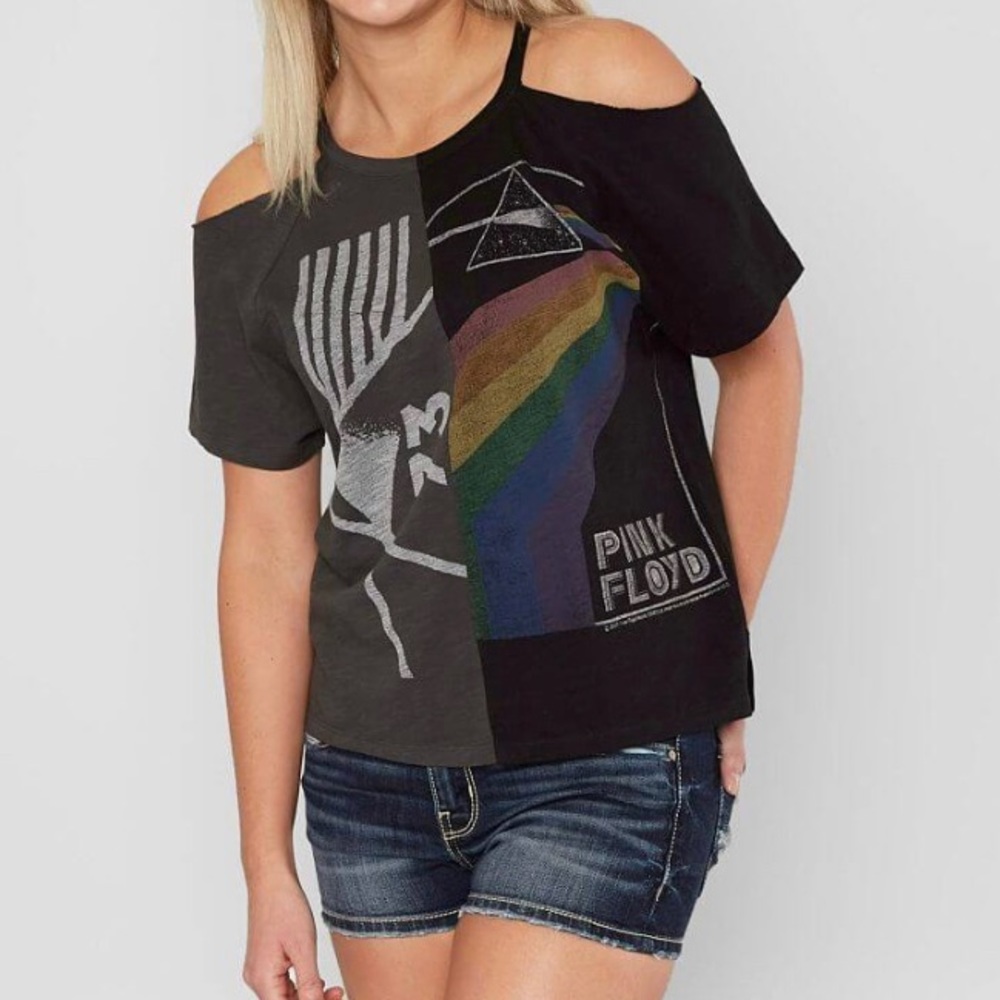 Lucky Brand Cold Shoulder Pink Floyd T-Shirt!